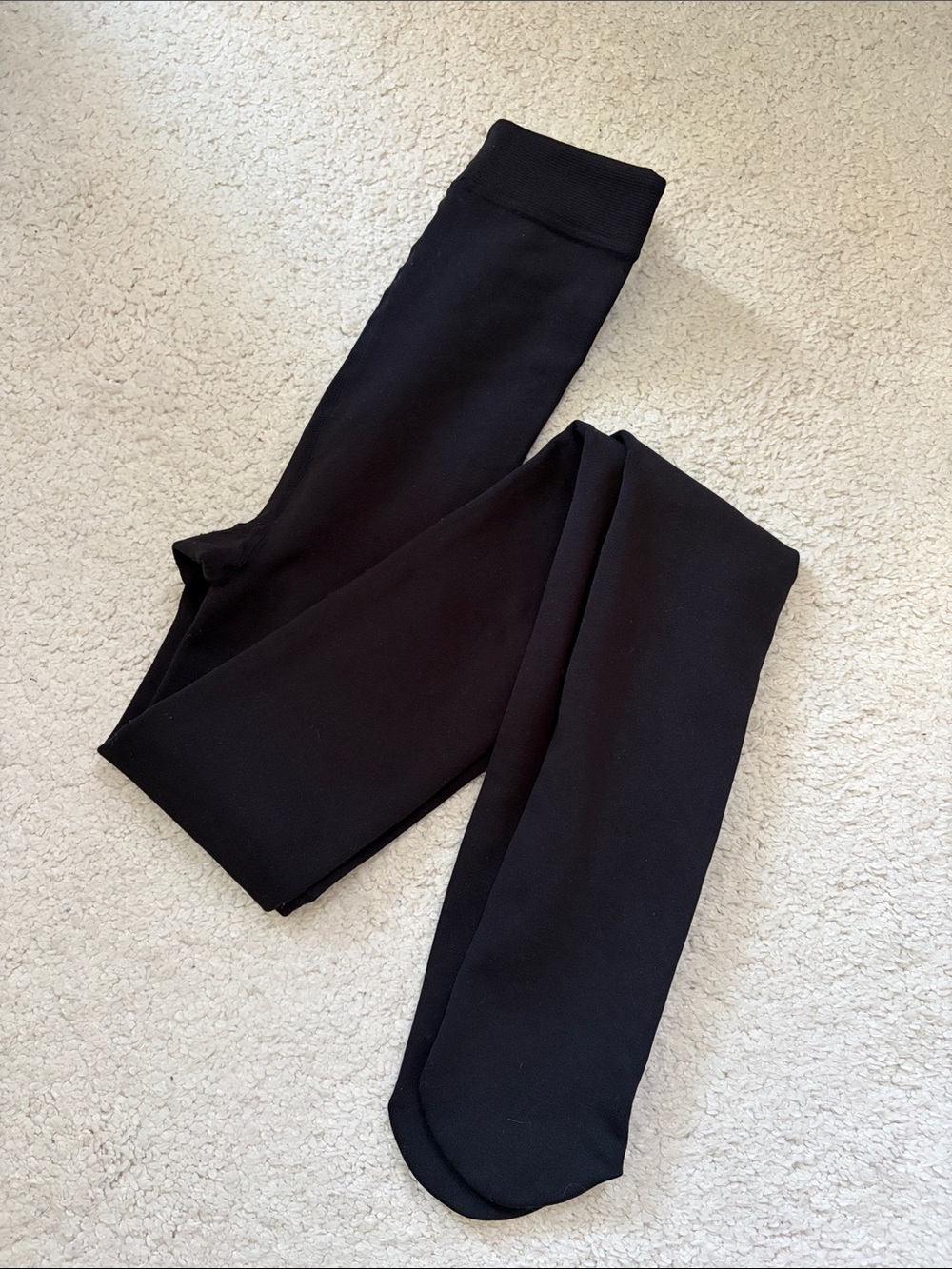 Calzedonia Black High-Waist Women's Fleece Tights — Comfortable Everyday Layer